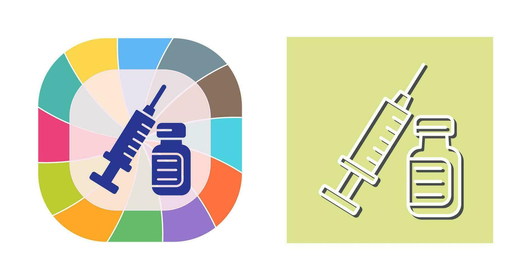 icono de vector de jeringa