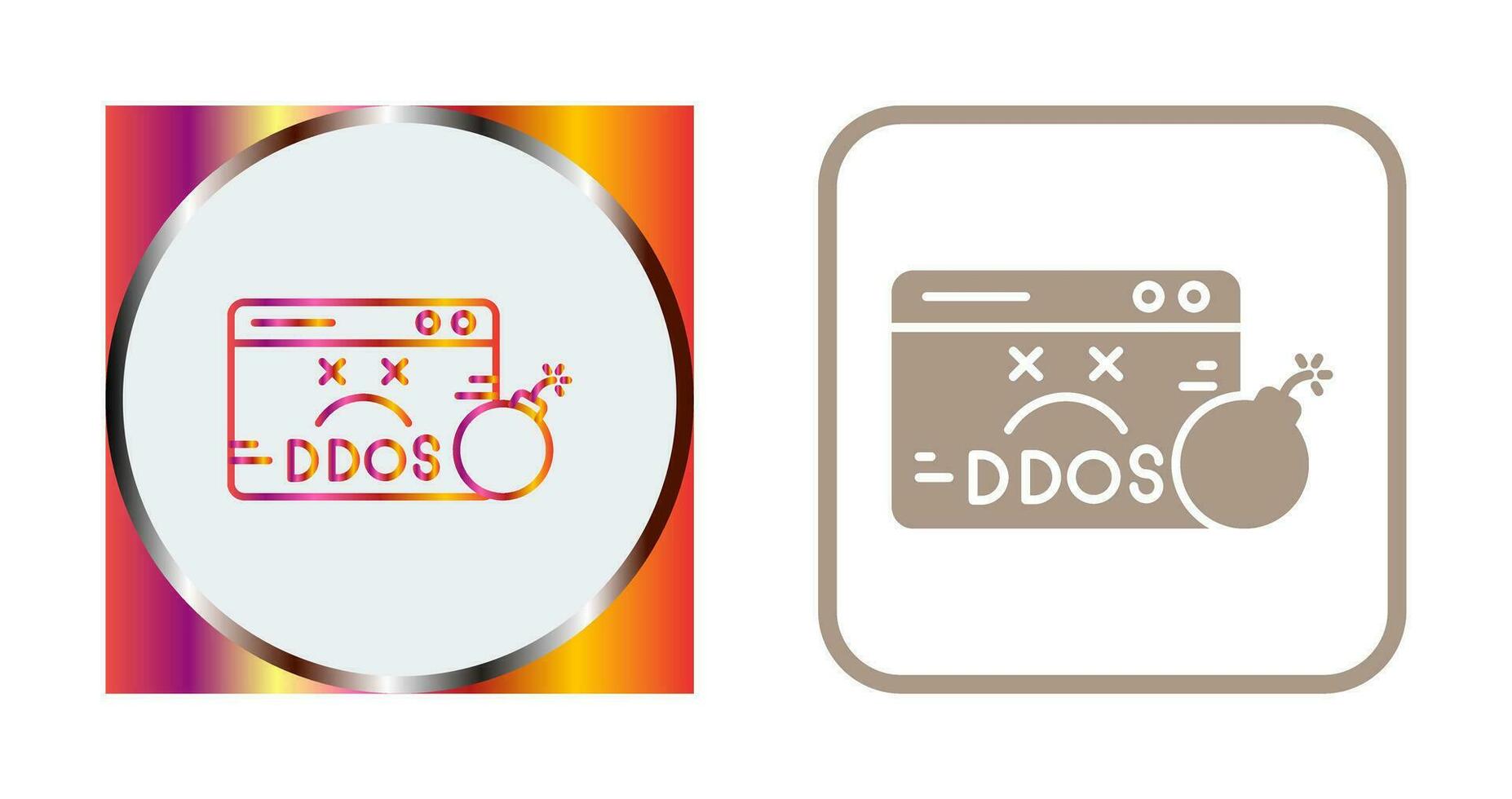 icono de vector de ddos