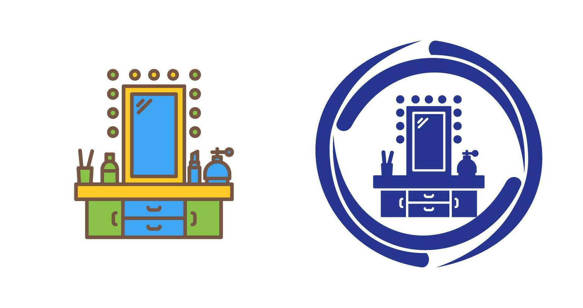 Dressing Table Vector Icon