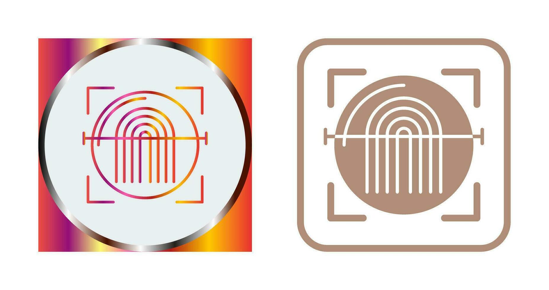 Fingerprint Scanner Vector Icon