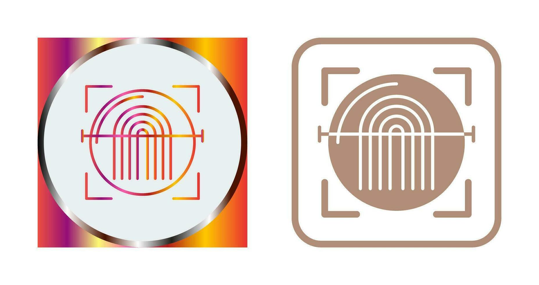 Fingerprint Scanner Vector Icon