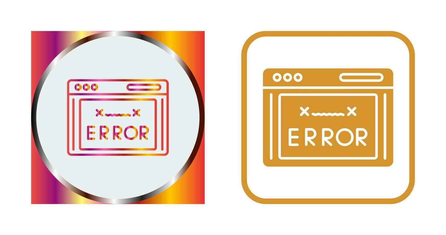 icono de vector de código de error