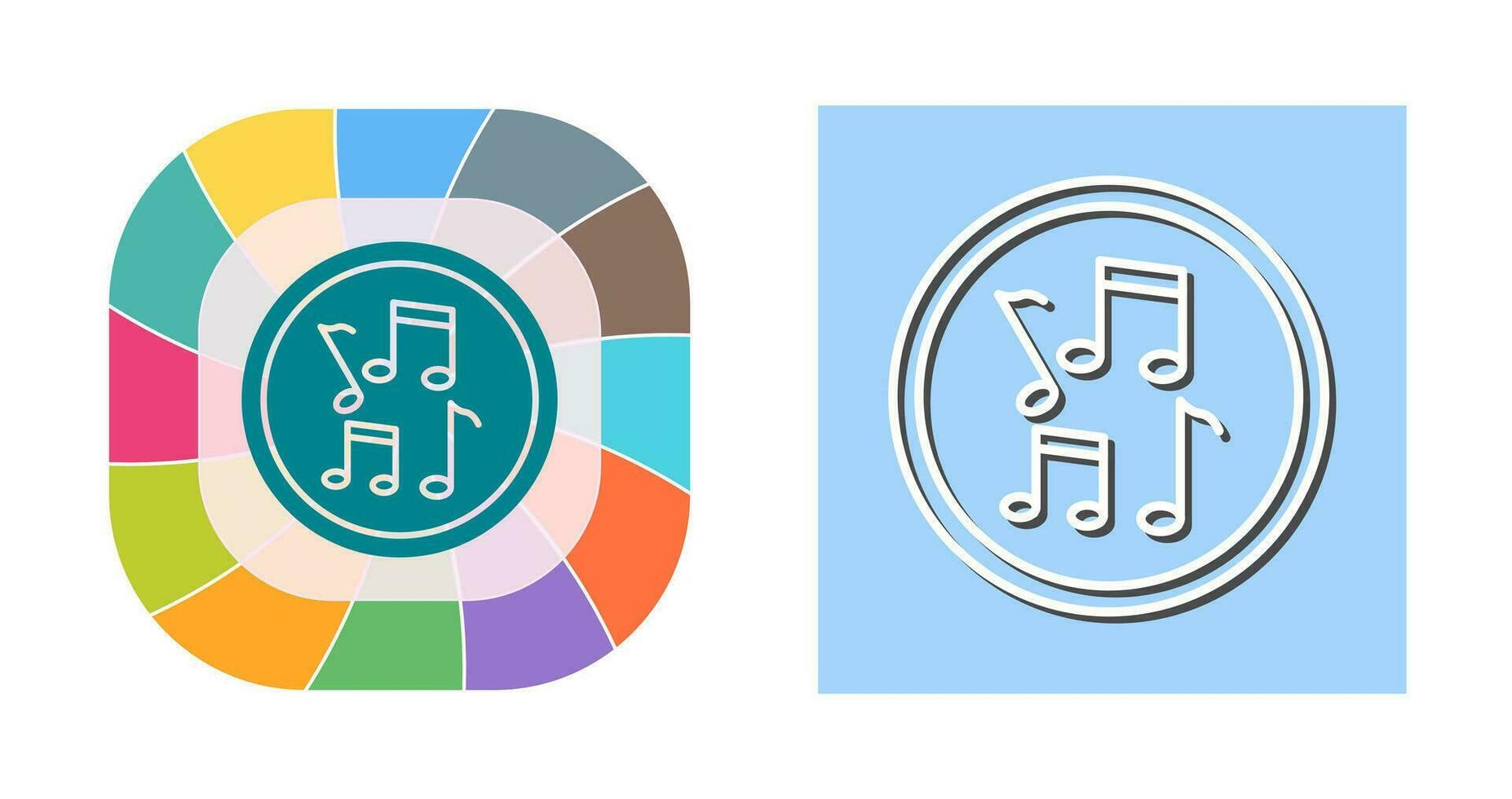 Musical Notes Vector Icon