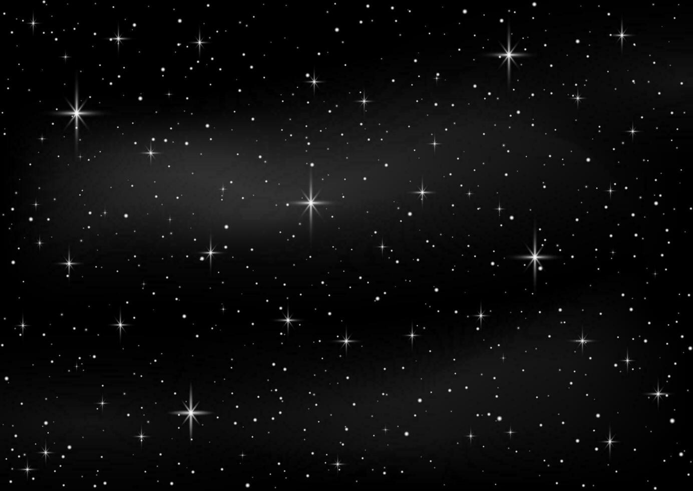 night time starry sky background vector