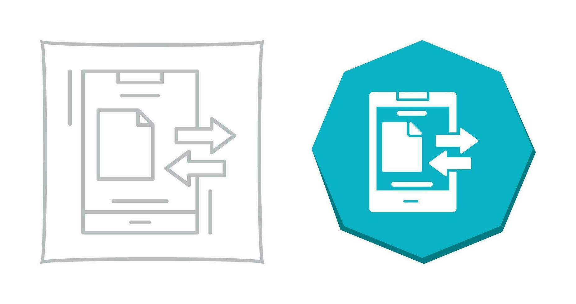 Data Transfer Vector Icon