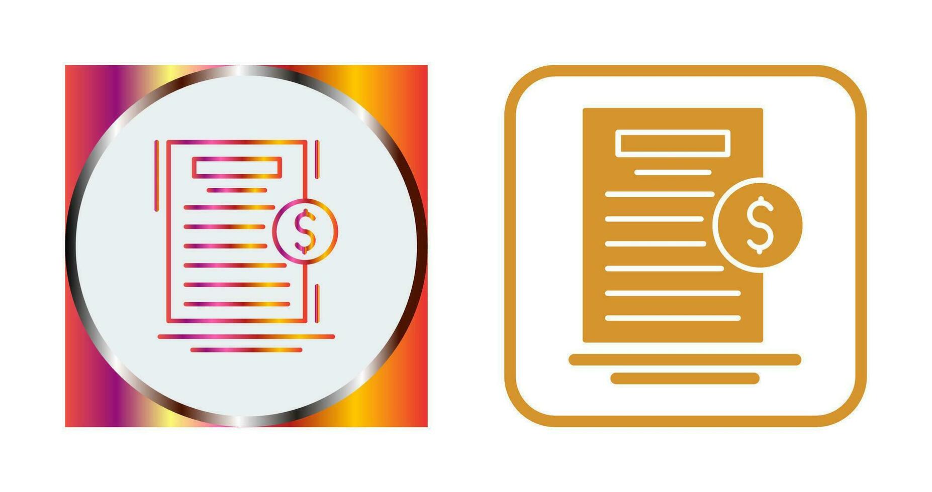 Your Bill Vector Icon