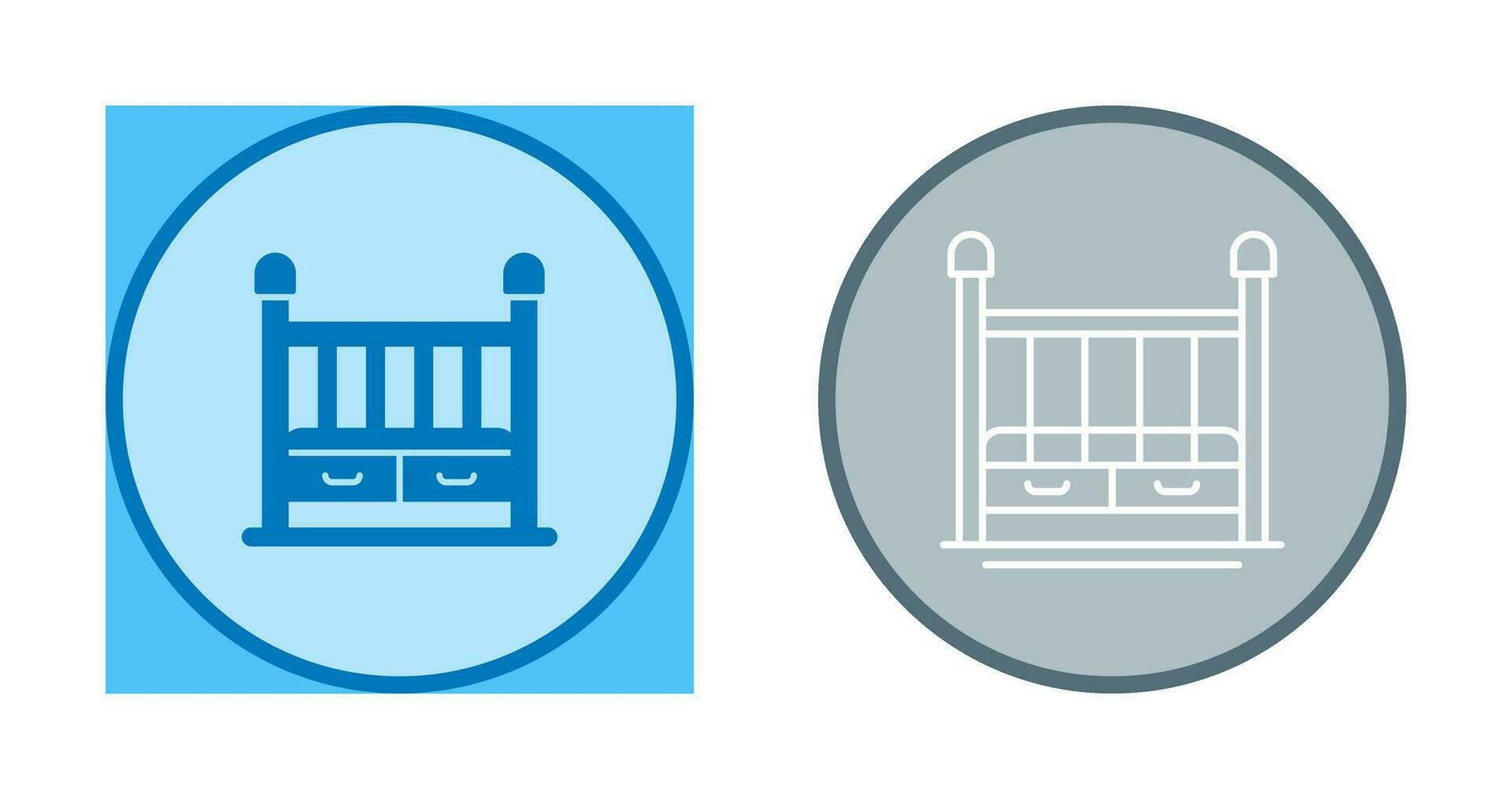 Baby Crib Vector Icon