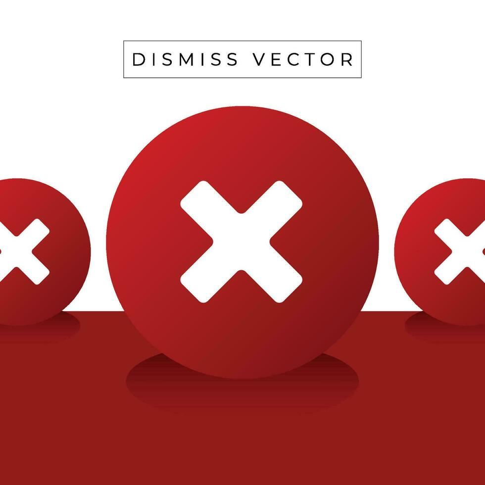 dismiss vector in red sphere