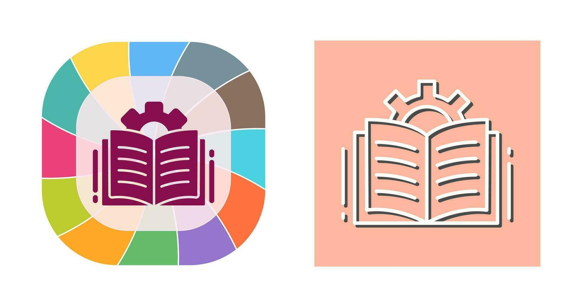 Open Book Vector Icon