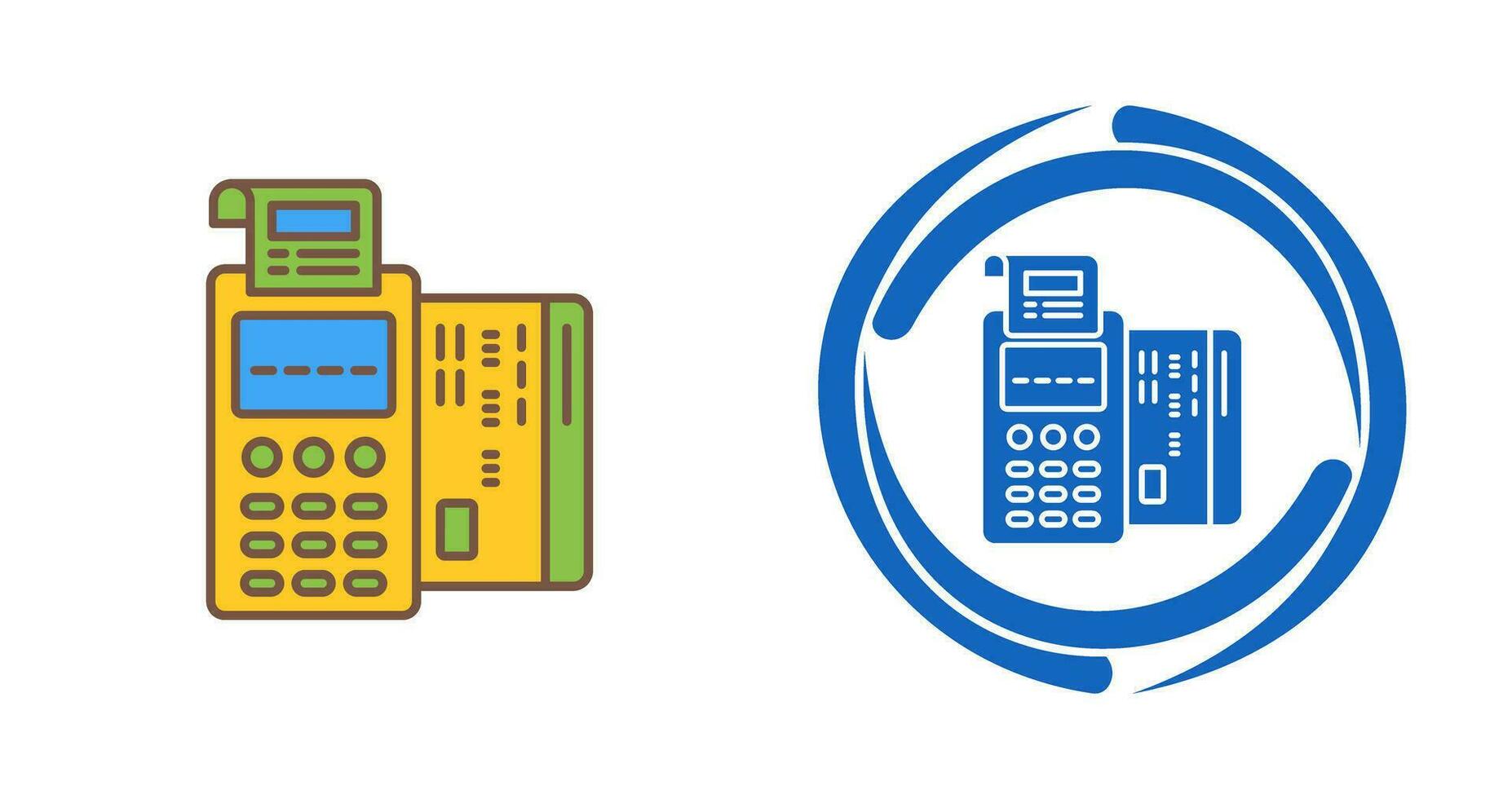 Pos Terminal Vector Icon