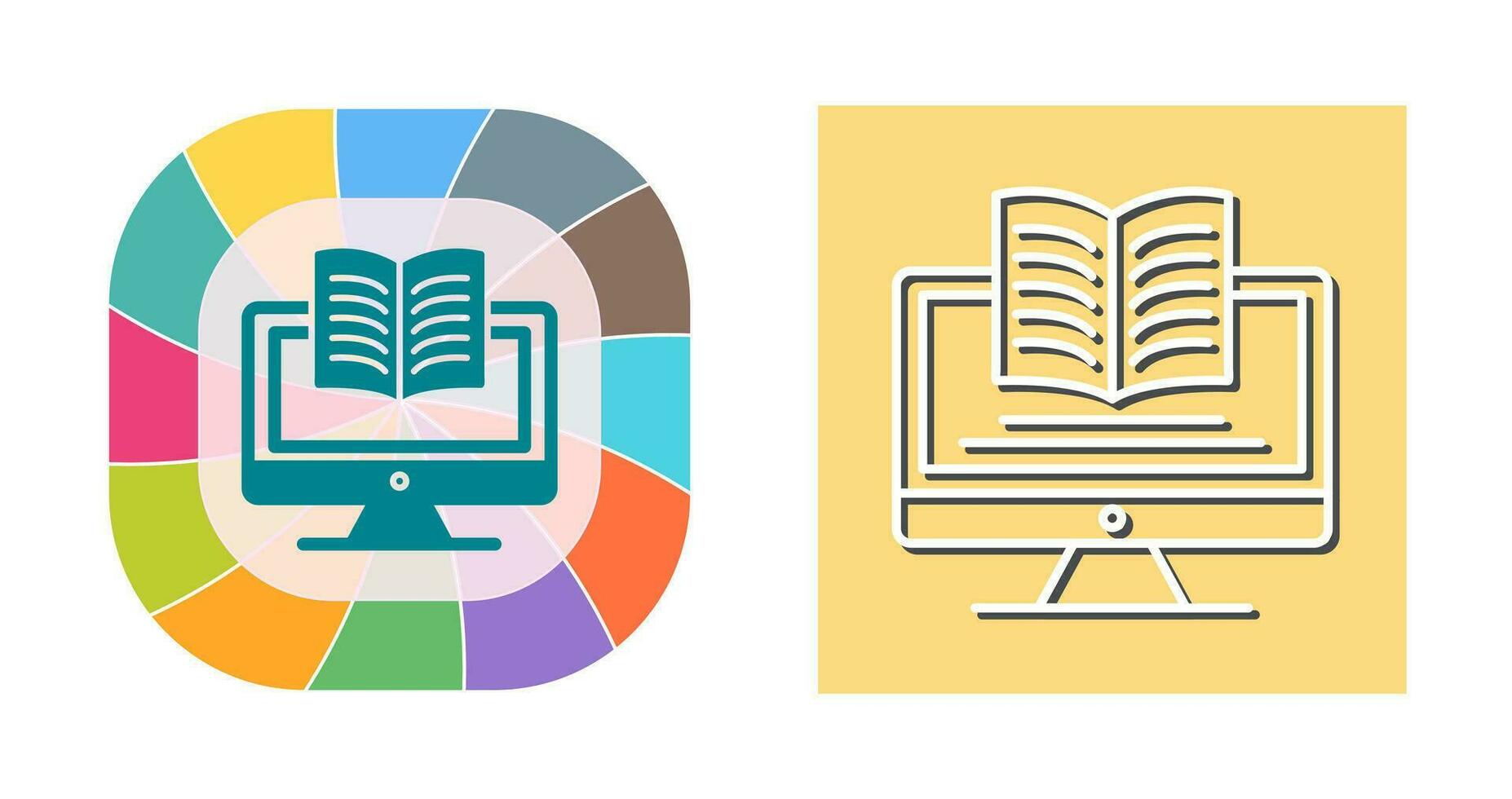 Digital Learning Vector Icon