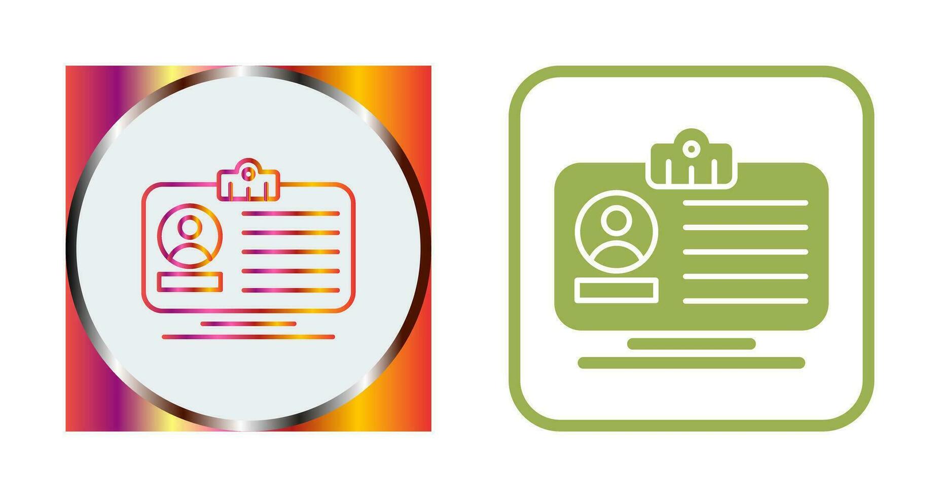 Id Card Vector Icon