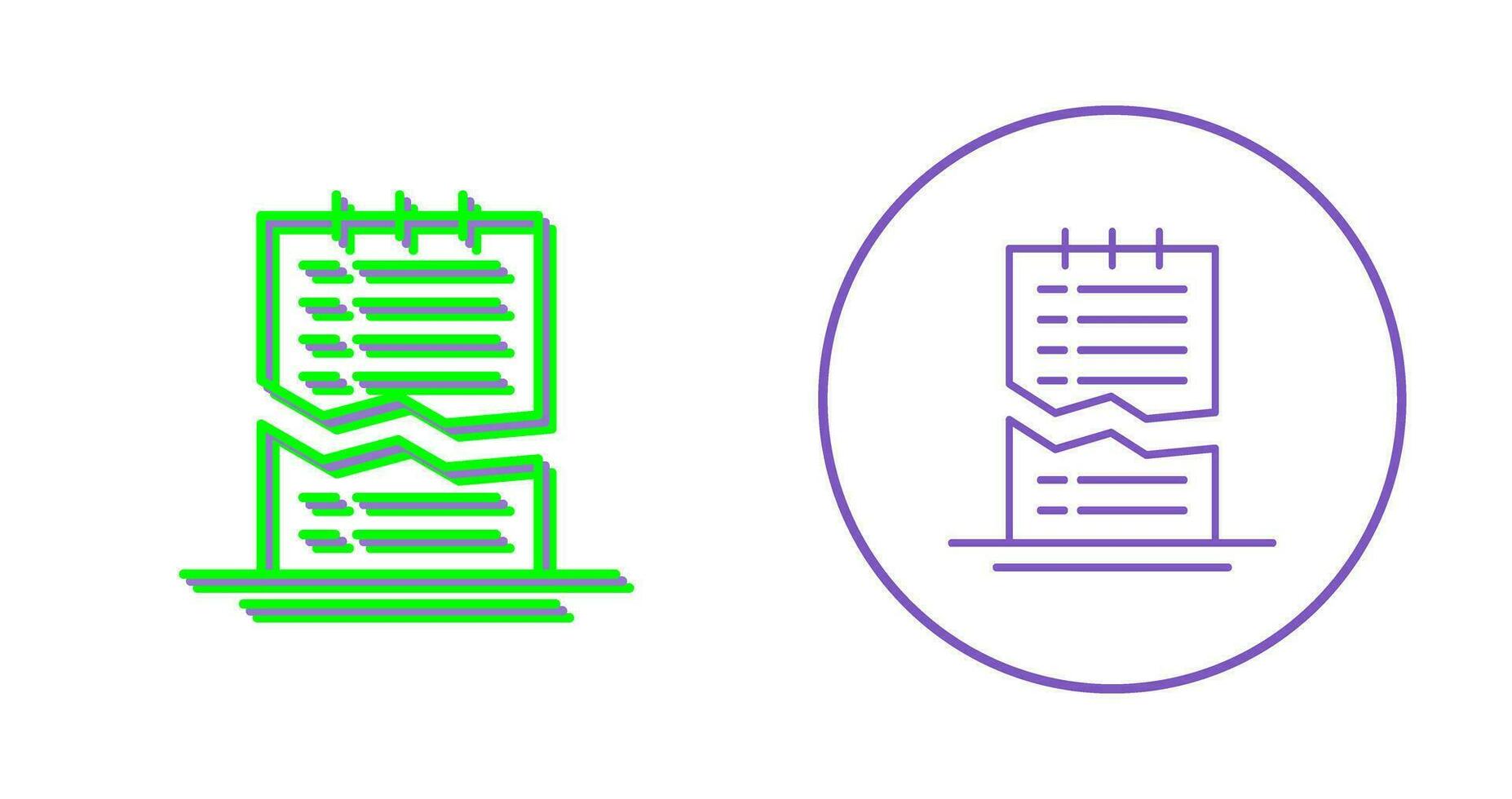 Corrupted List Vector Icon