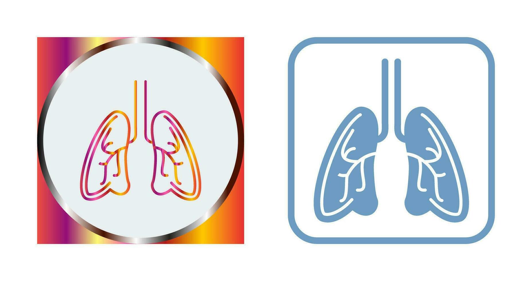 Lungs Vector Icon