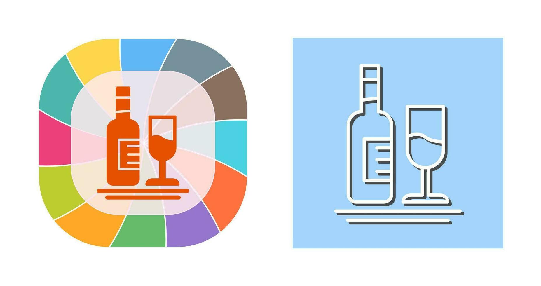 White Wine Vector Icon