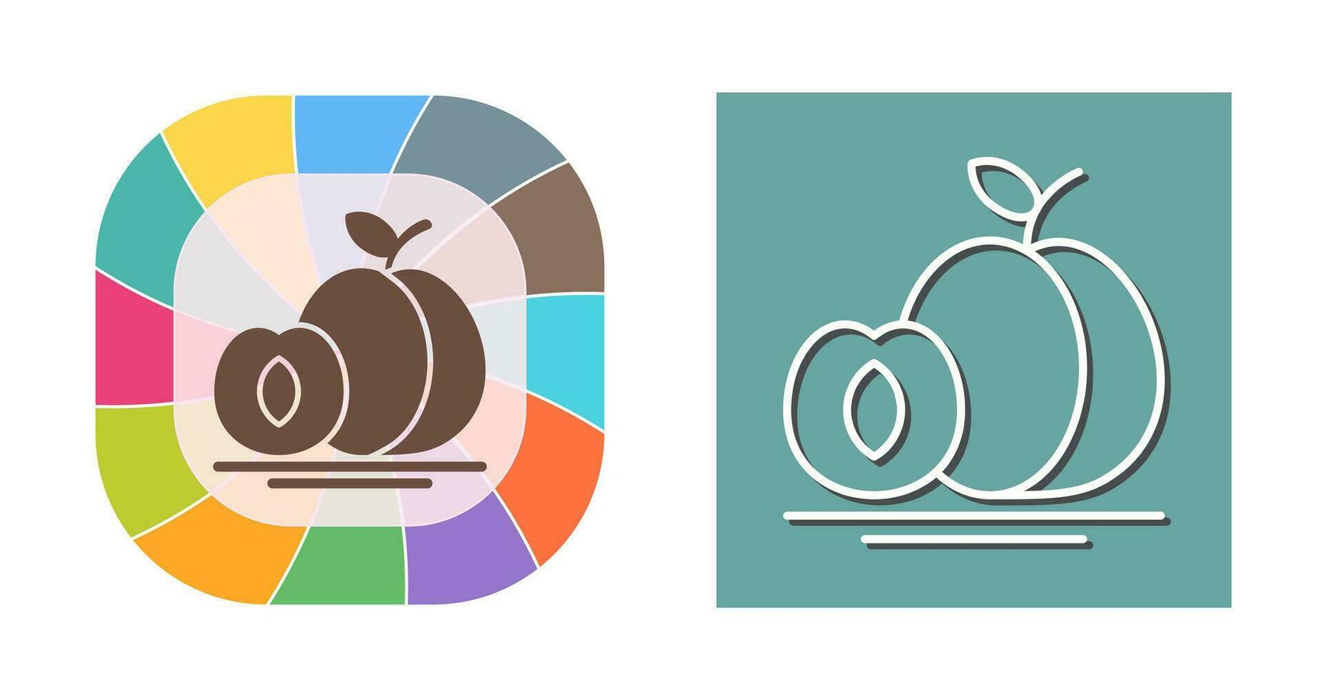 Apricot Vector Icon