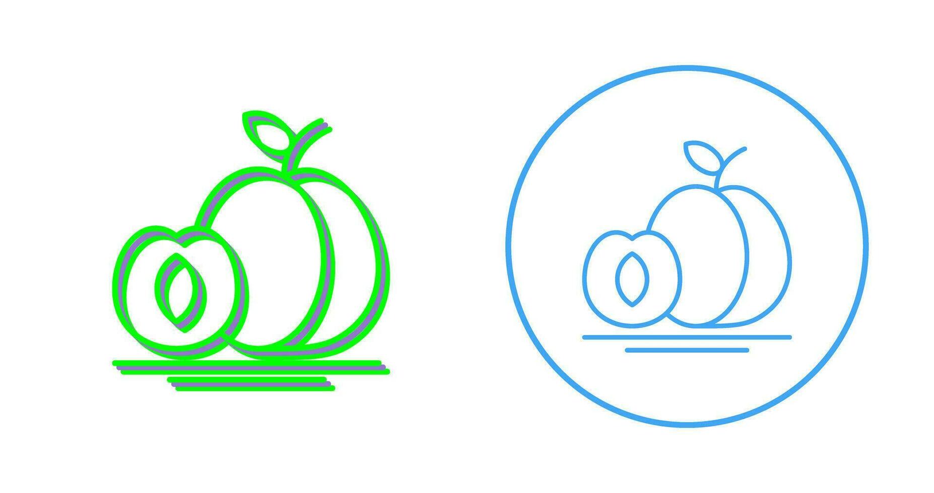 Apricot Vector Icon