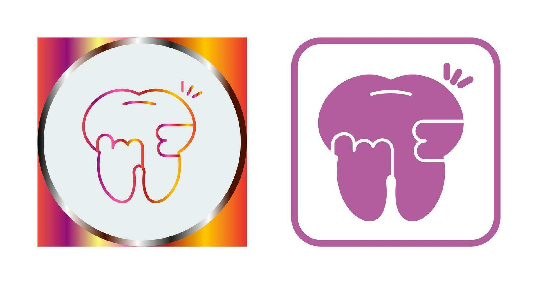 Toothache And Plaque Vector Icon