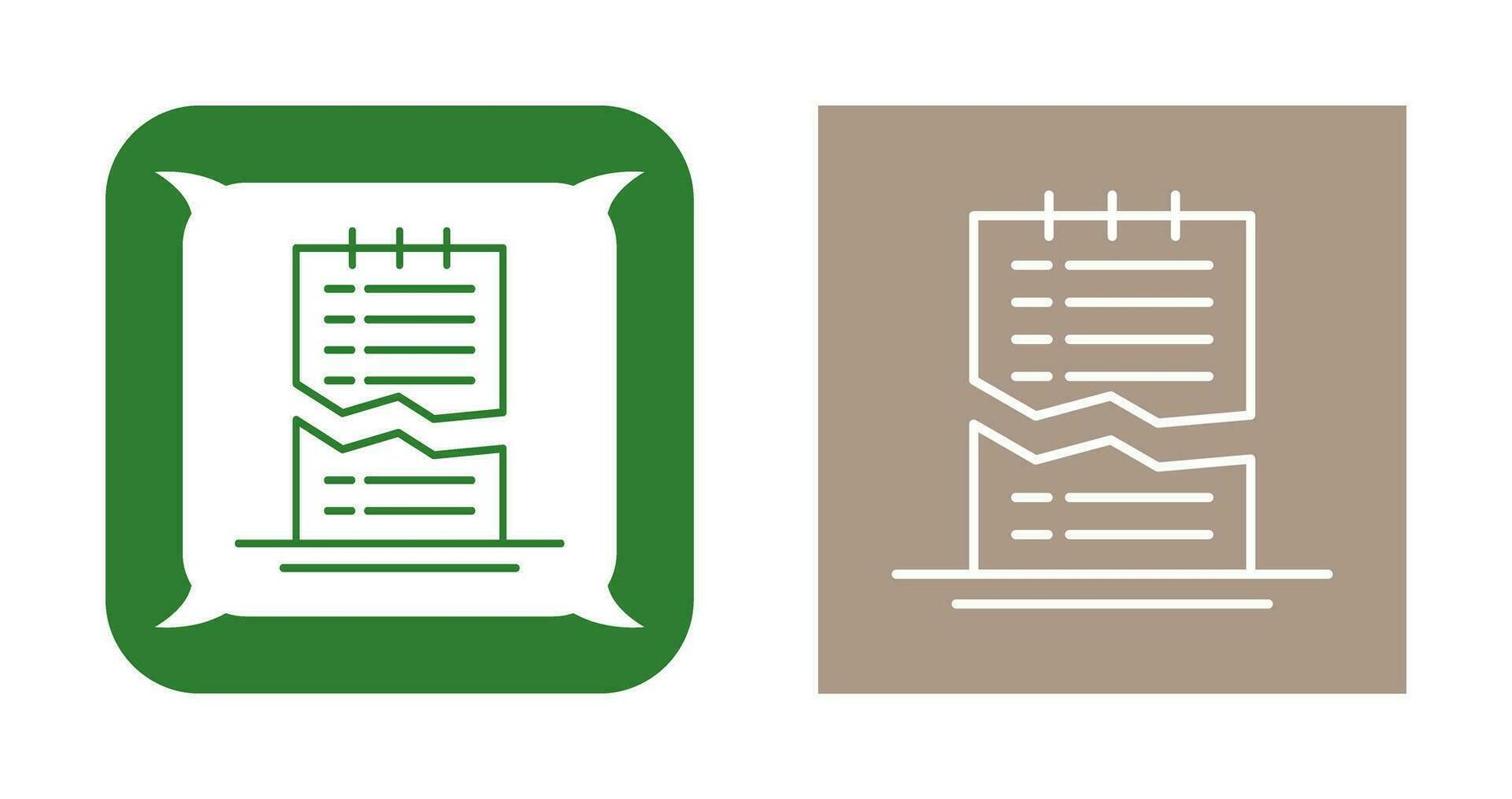 Corrupted List Vector Icon