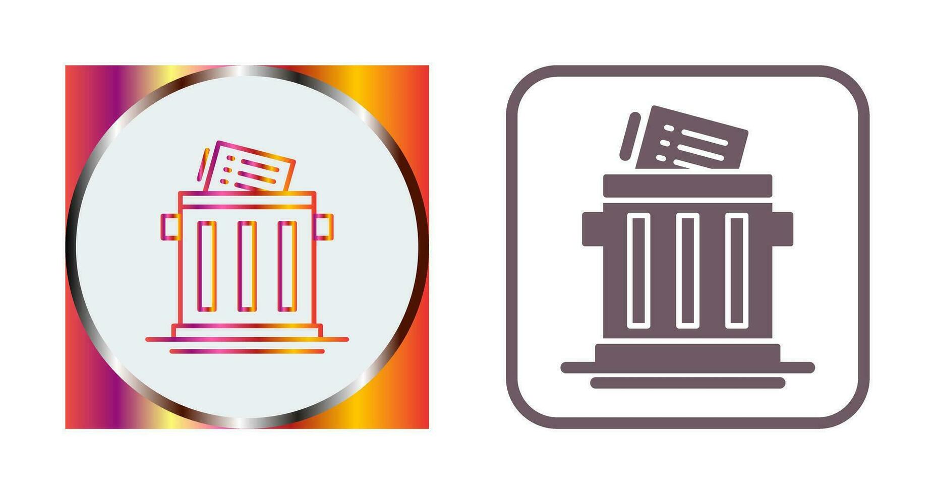 Trash List Vector Icon