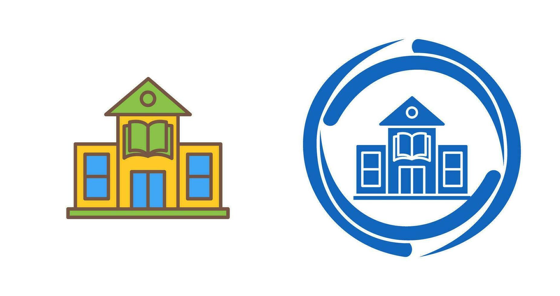 Library Building Vector Icon