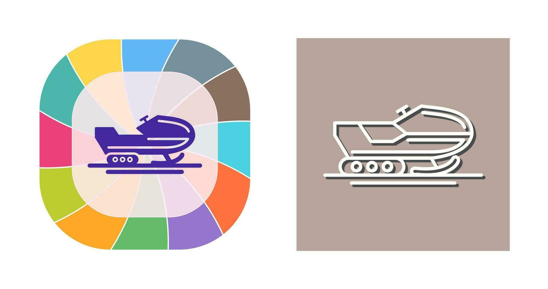 Snowmobile Vector Icon