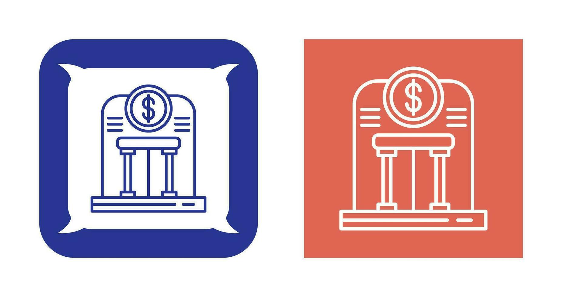 icono de vector de banco