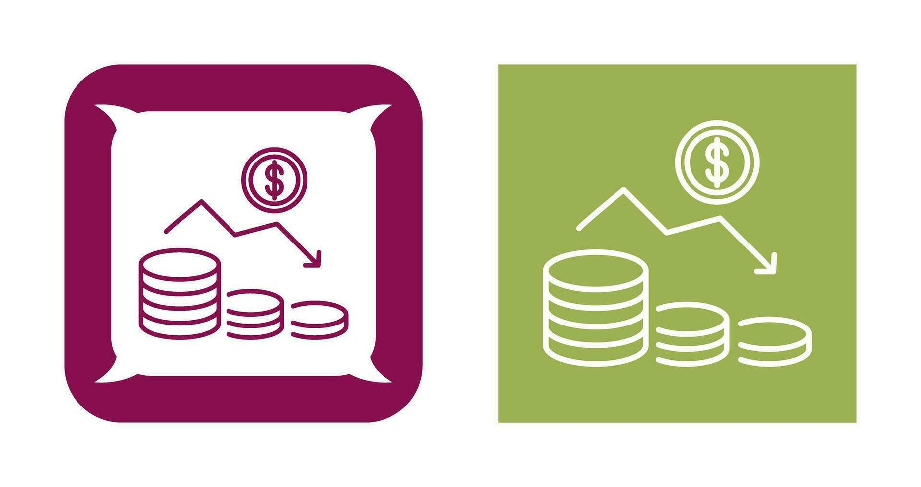 Money Loss Vector Icon