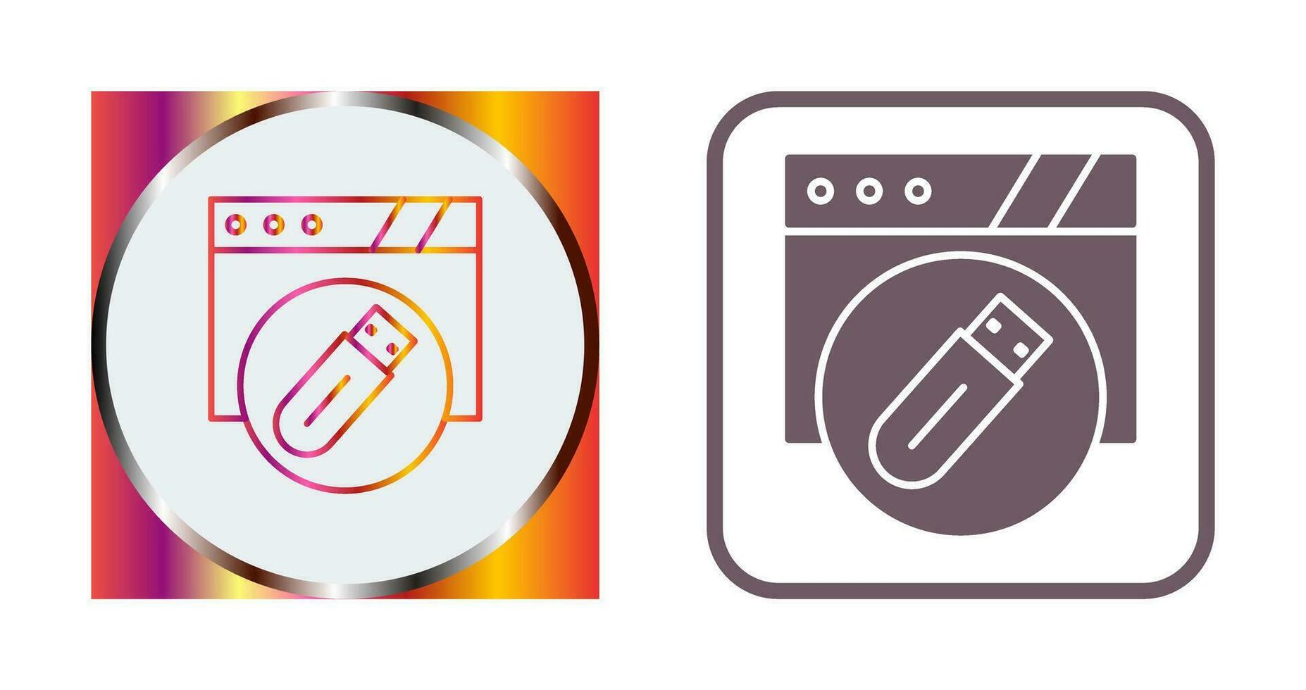 Usb Flash Drive Vector Icon