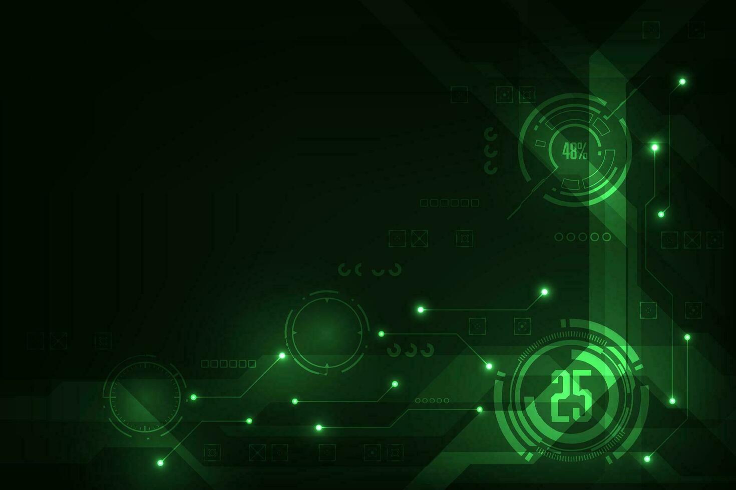 Vector abstract digital circuit futuristic interface technology concept background.