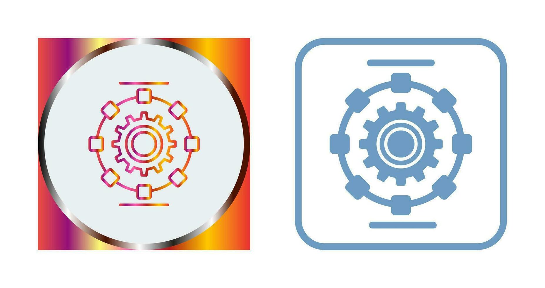 Automated Process Vector Icon