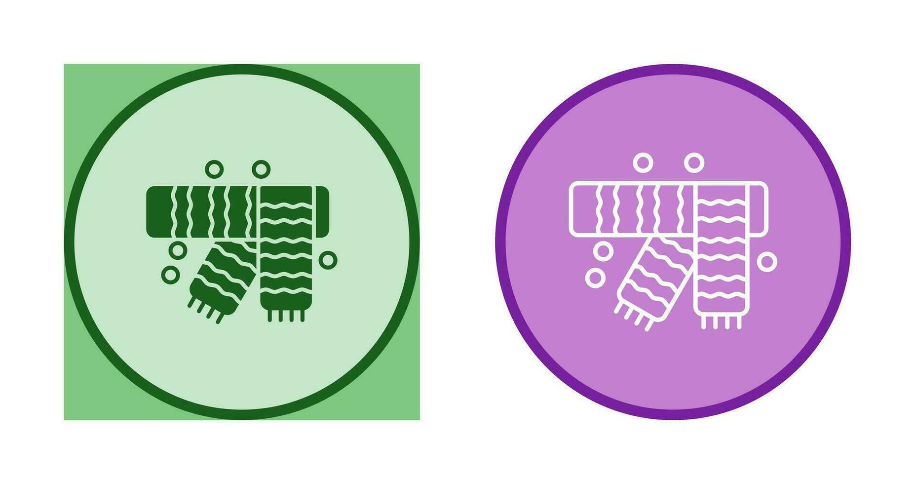 Winter Scarf Vector Icon