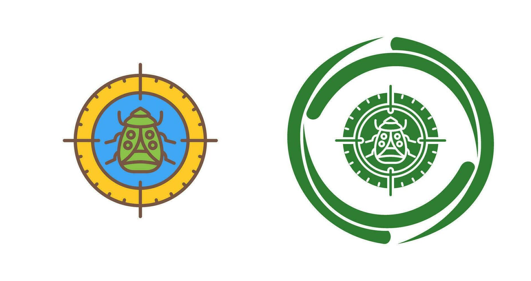 Bug Target Vector Icon