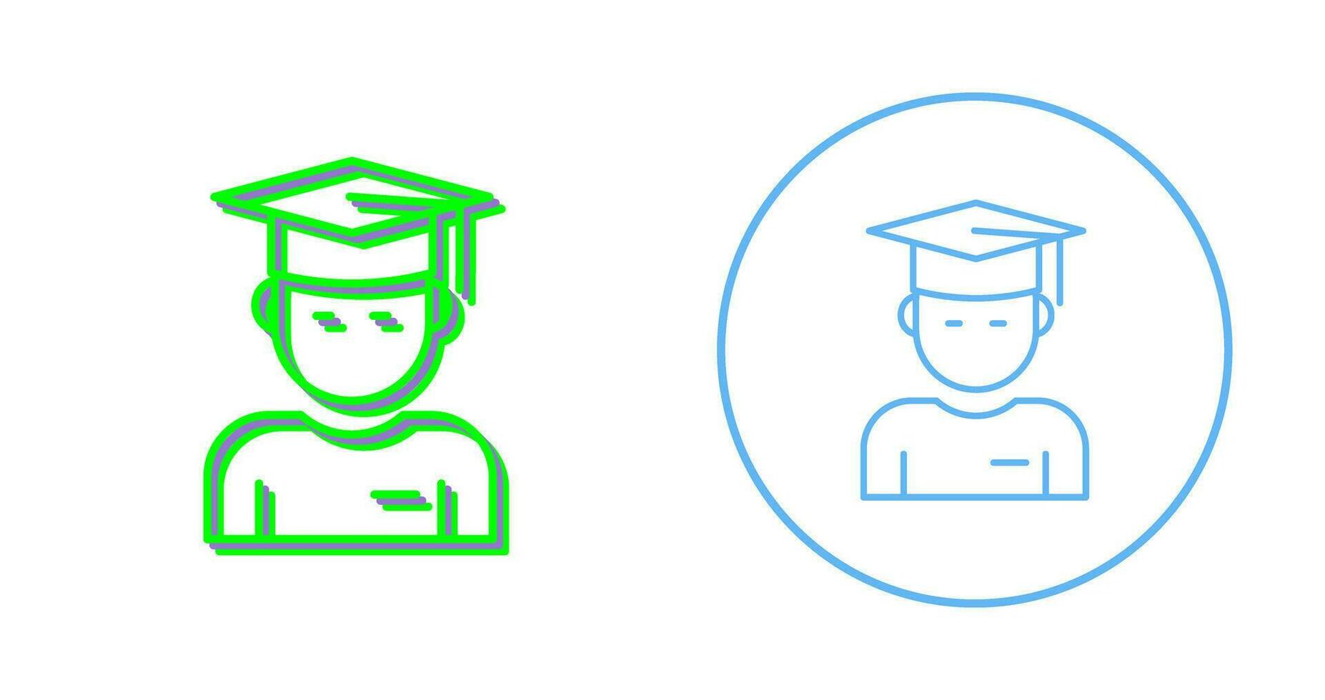 Graduate Student Vector Icon