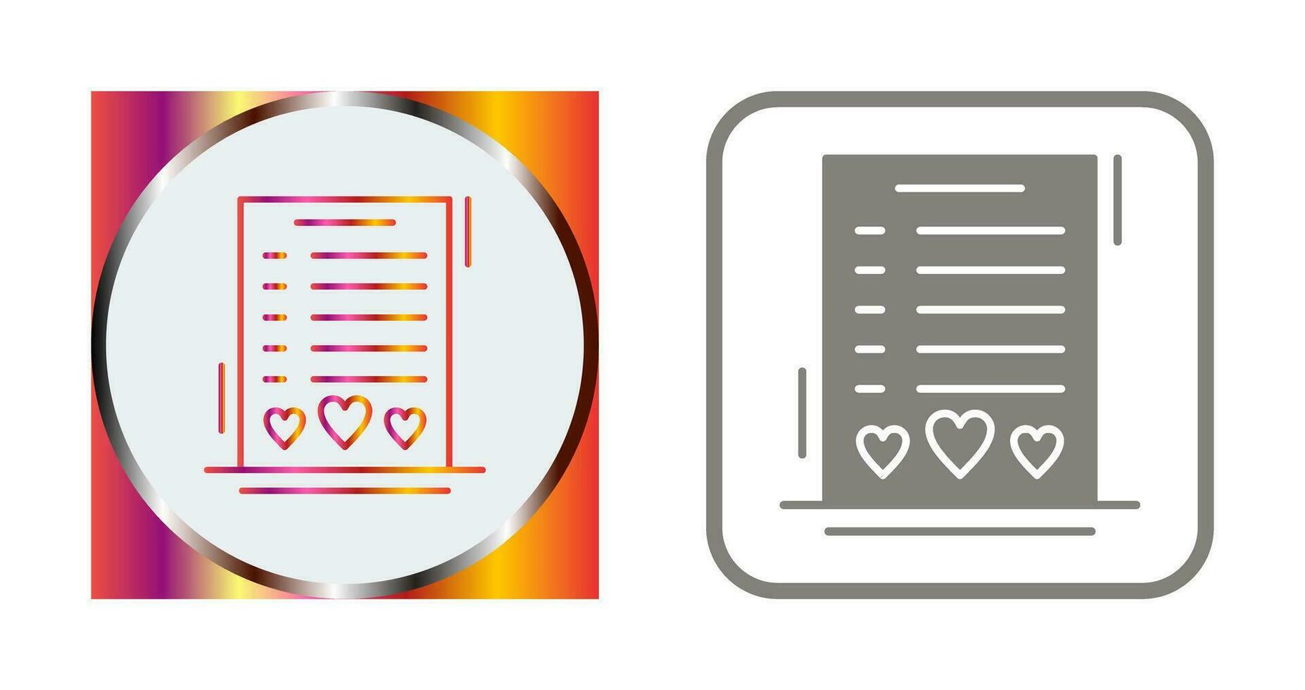 Wishlist Vector Icon