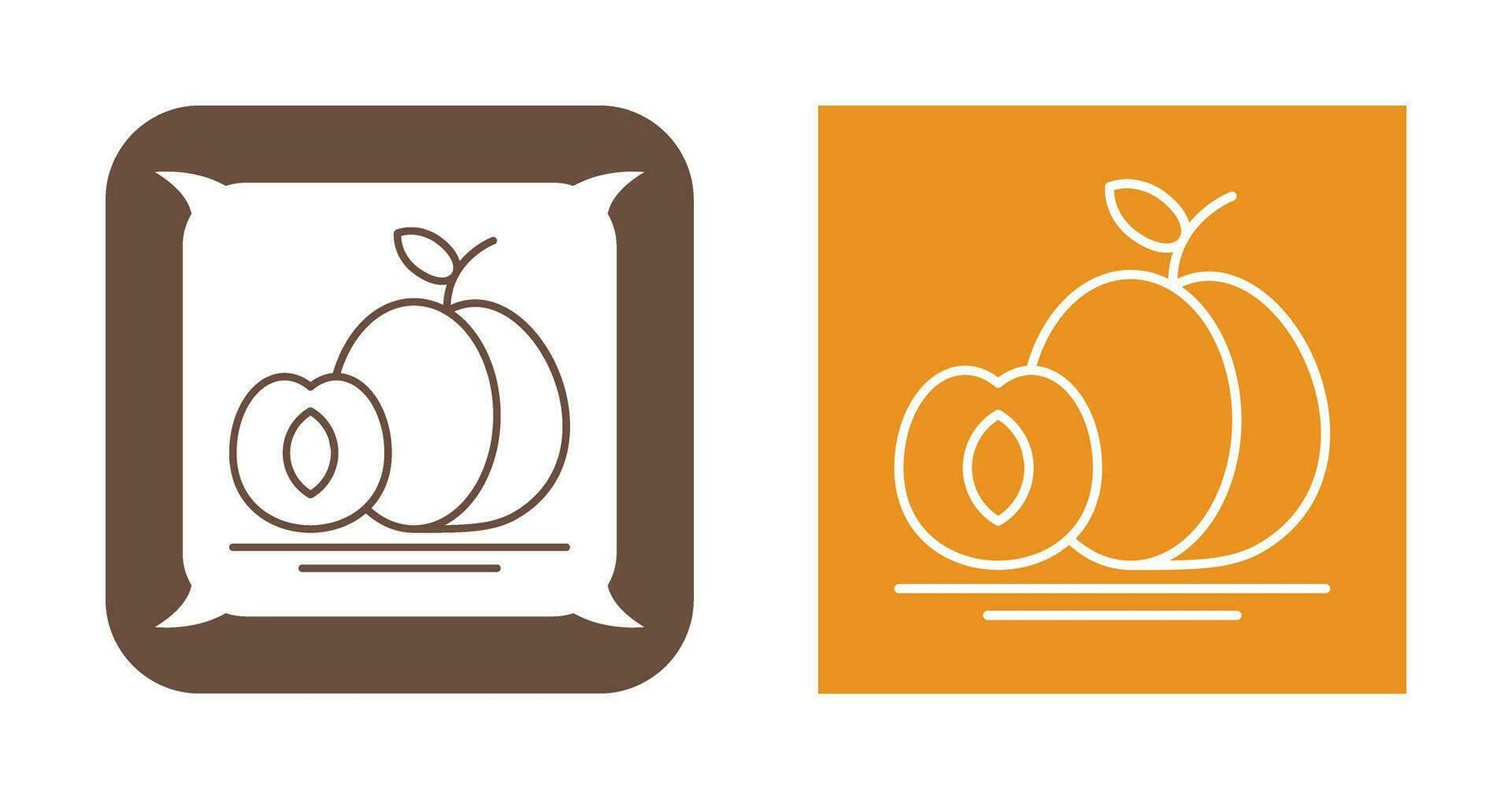 Apricot Vector Icon