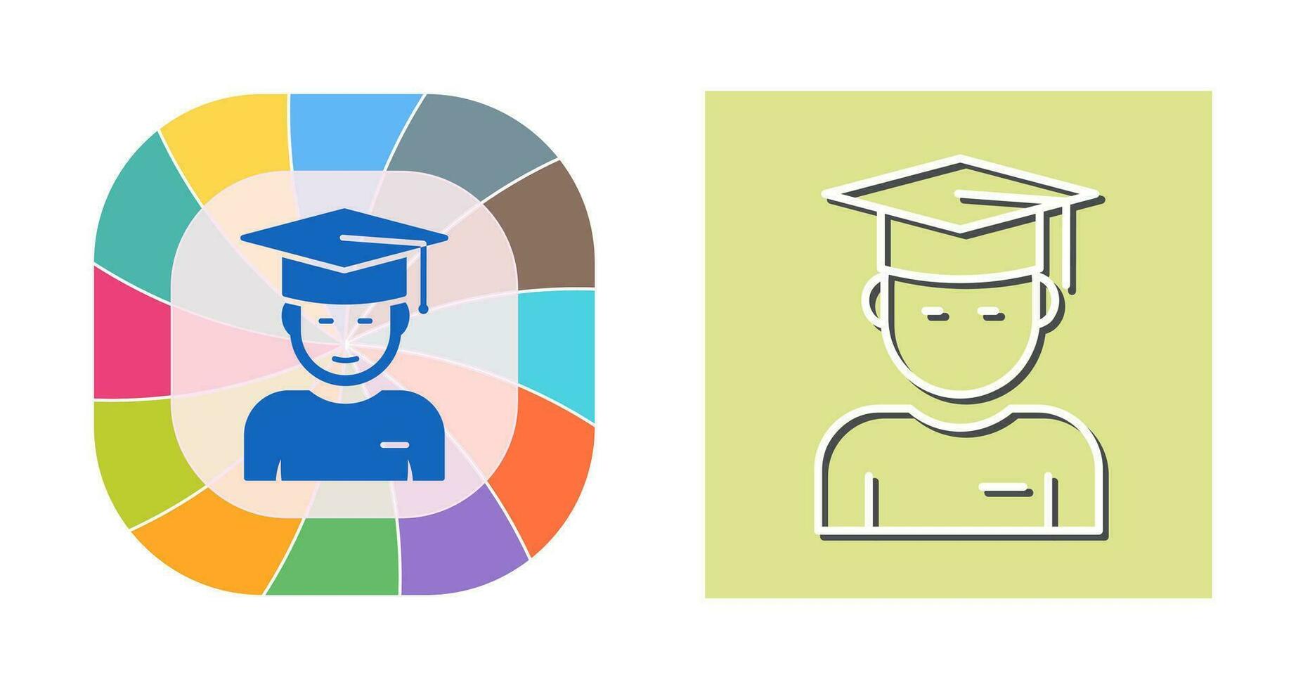 Graduate Student Vector Icon