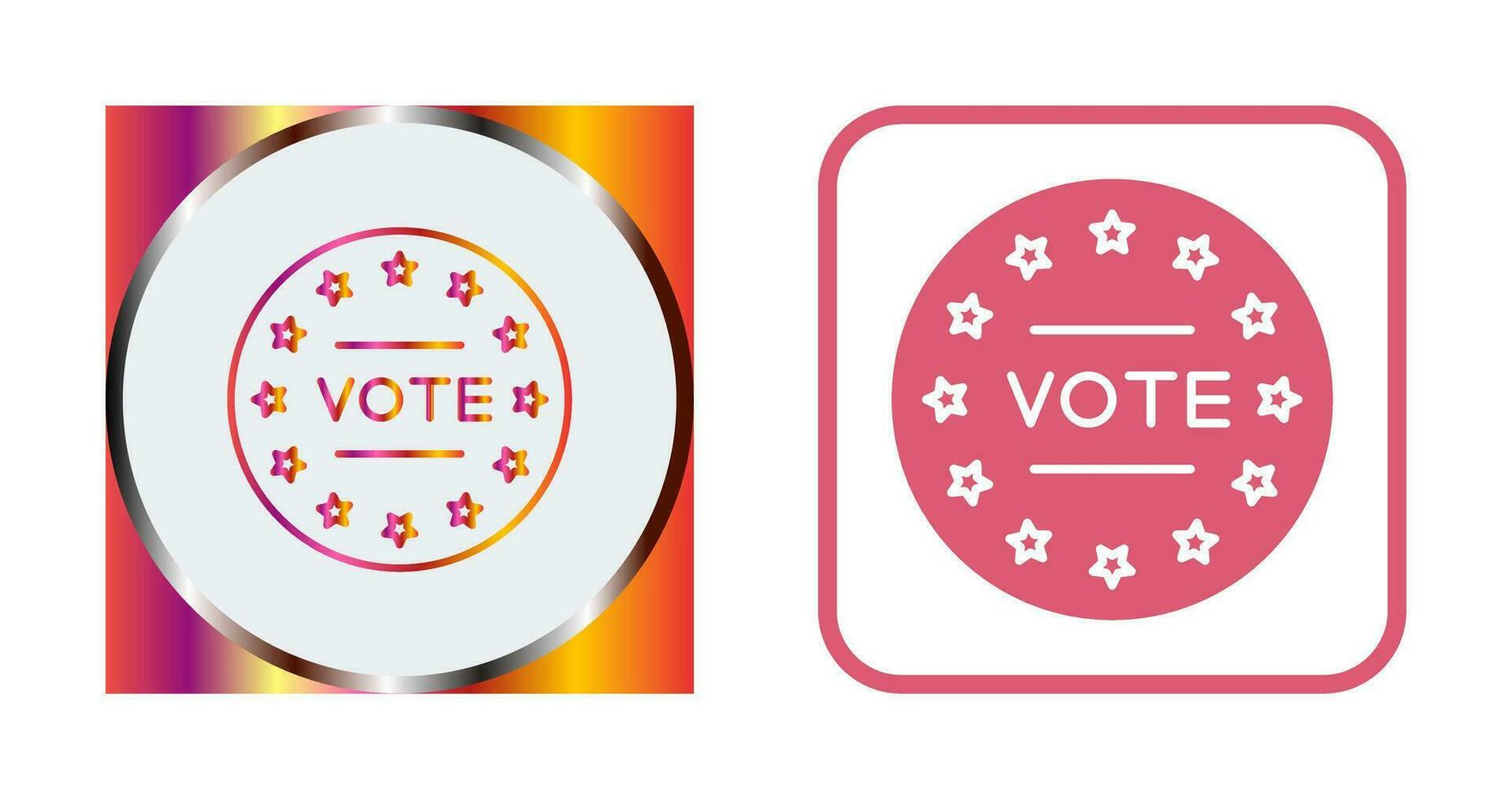 icono de vector de voto