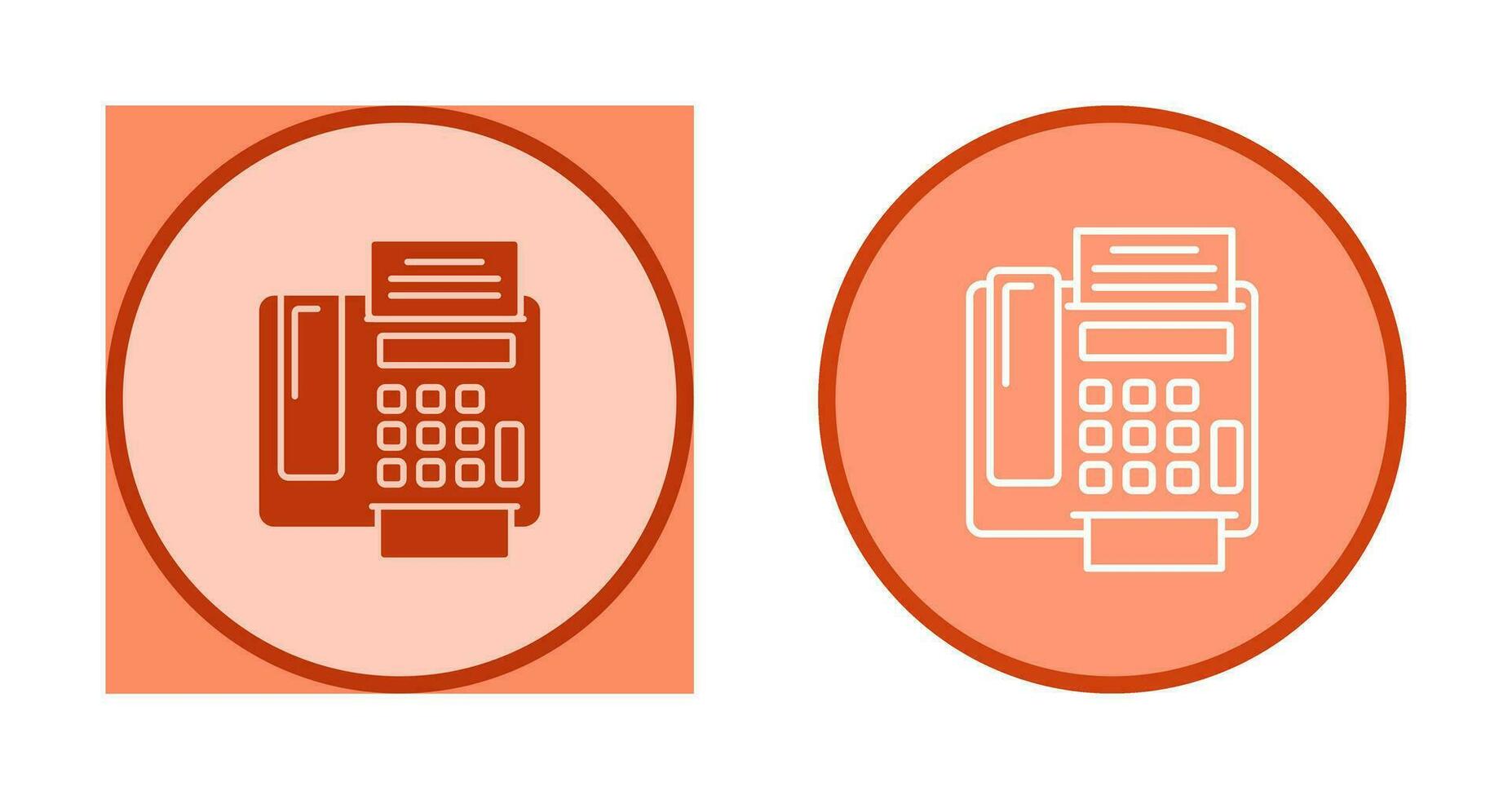 fax Machine Vector Icon