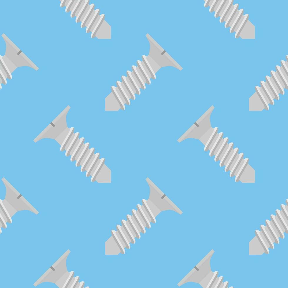 screw seamless pattern flat design vector illustration. pile screws seamless pattern
