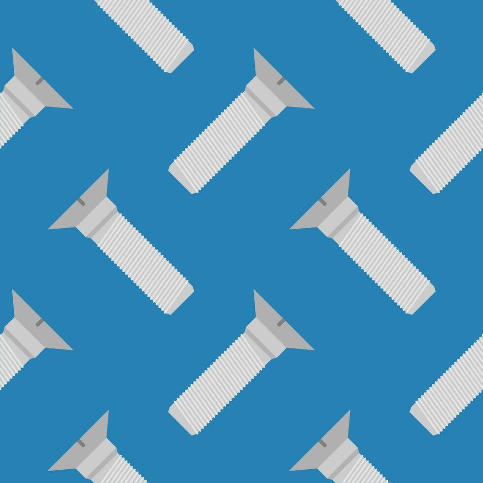 screw seamless pattern flat design vector illustration. pile screws seamless pattern
