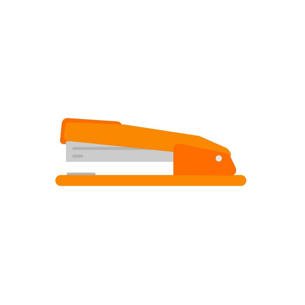 stapler flat design vector illustration isolated on white background. Stationery icon for web and applications.