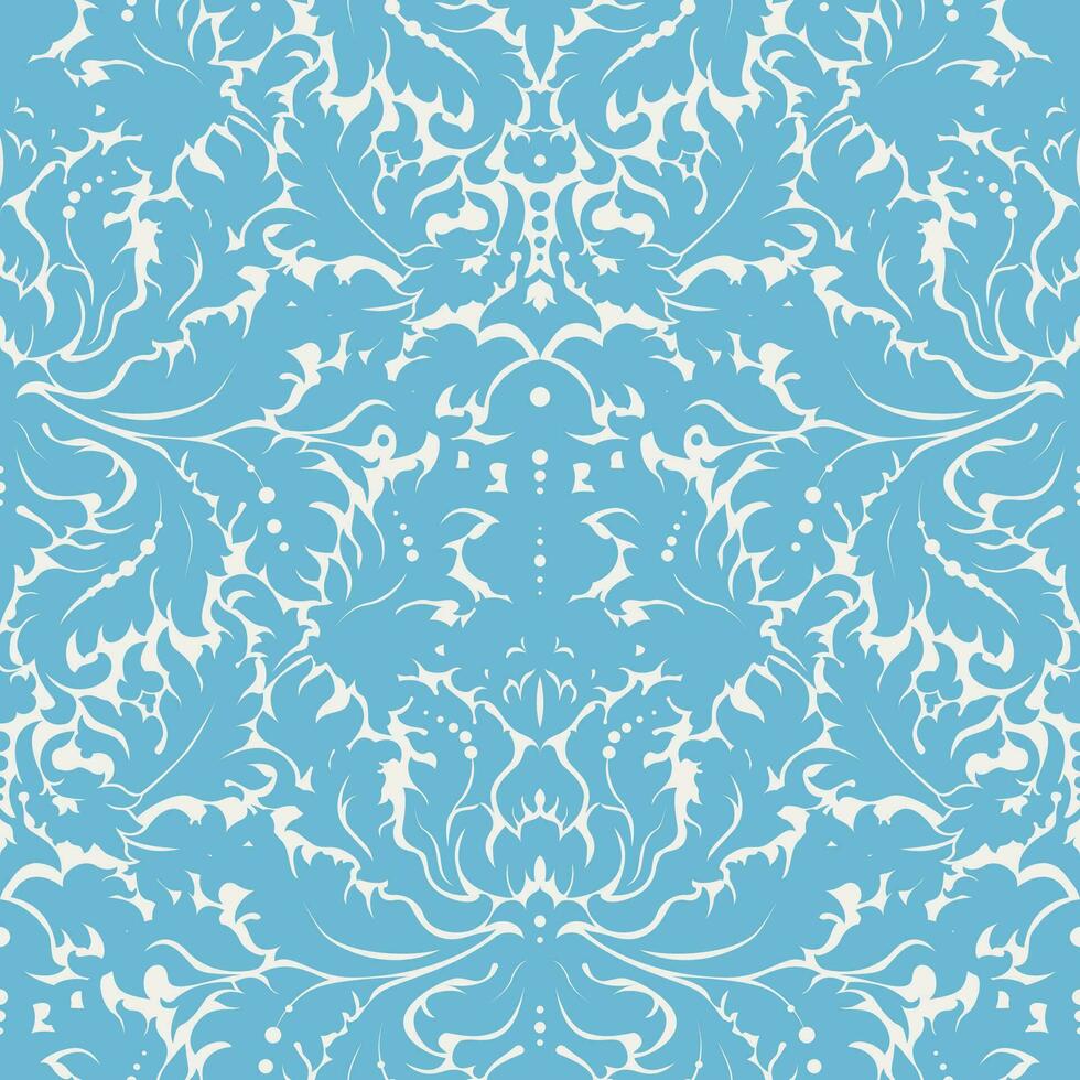 Vector seamless wallpaper design. Decorative floral pattern background design.