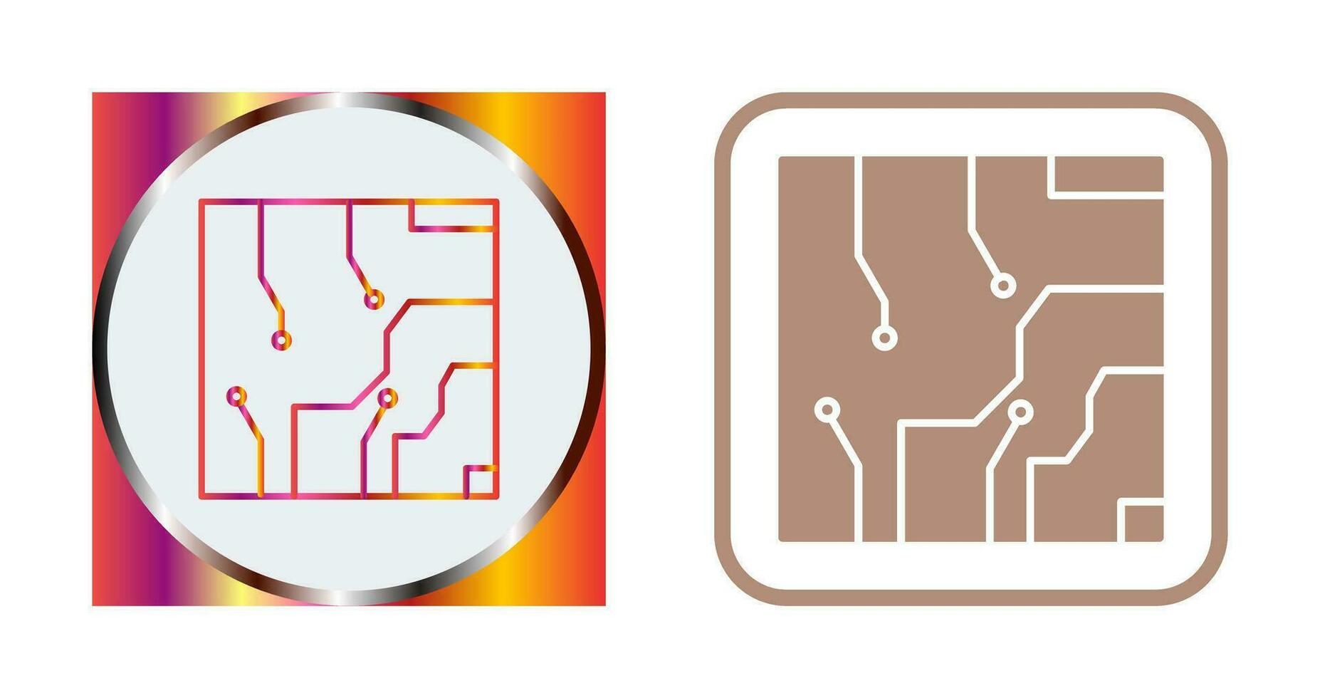 icono de vector de circuito eléctrico