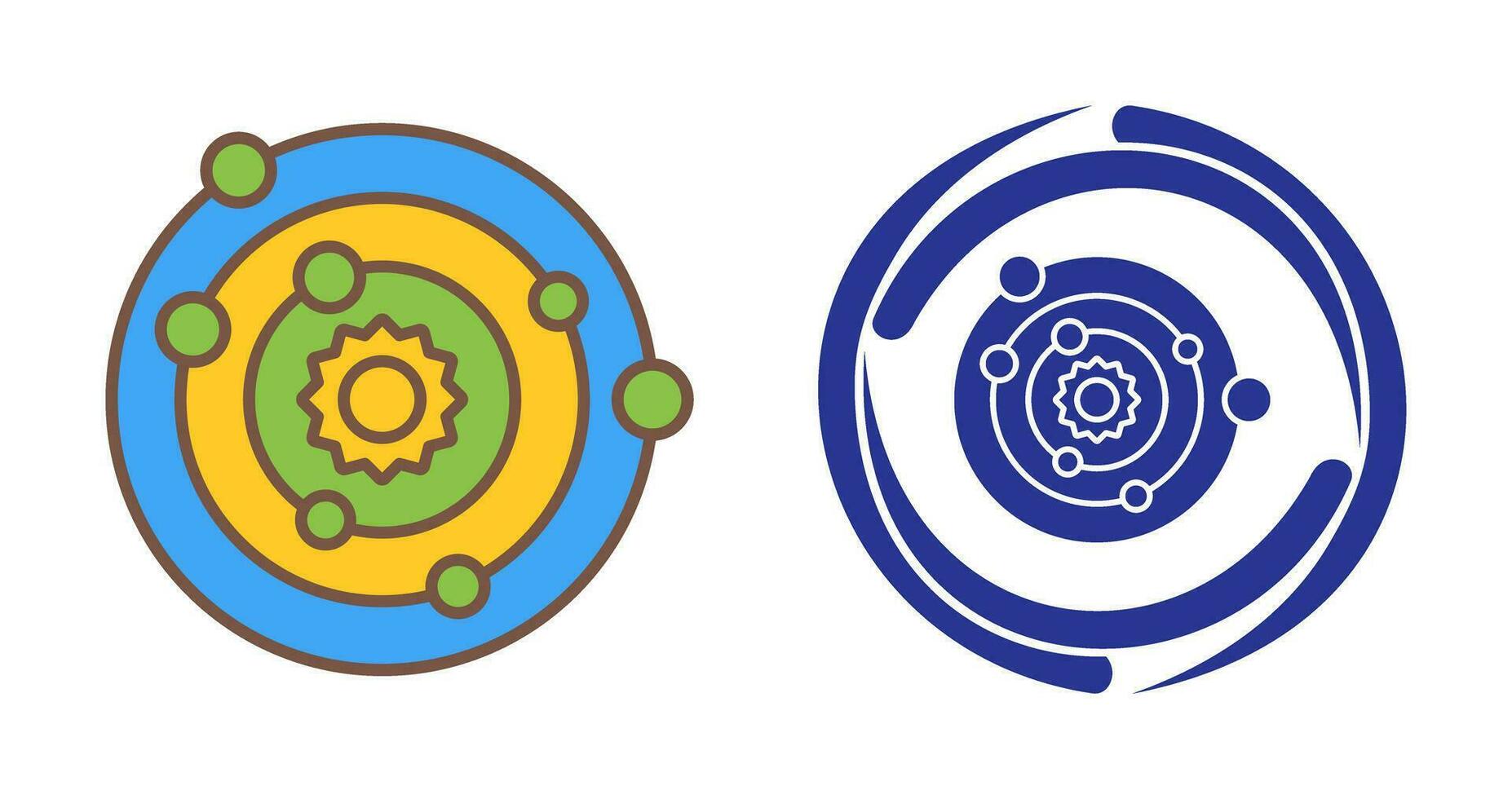 Solar System Vector Icon
