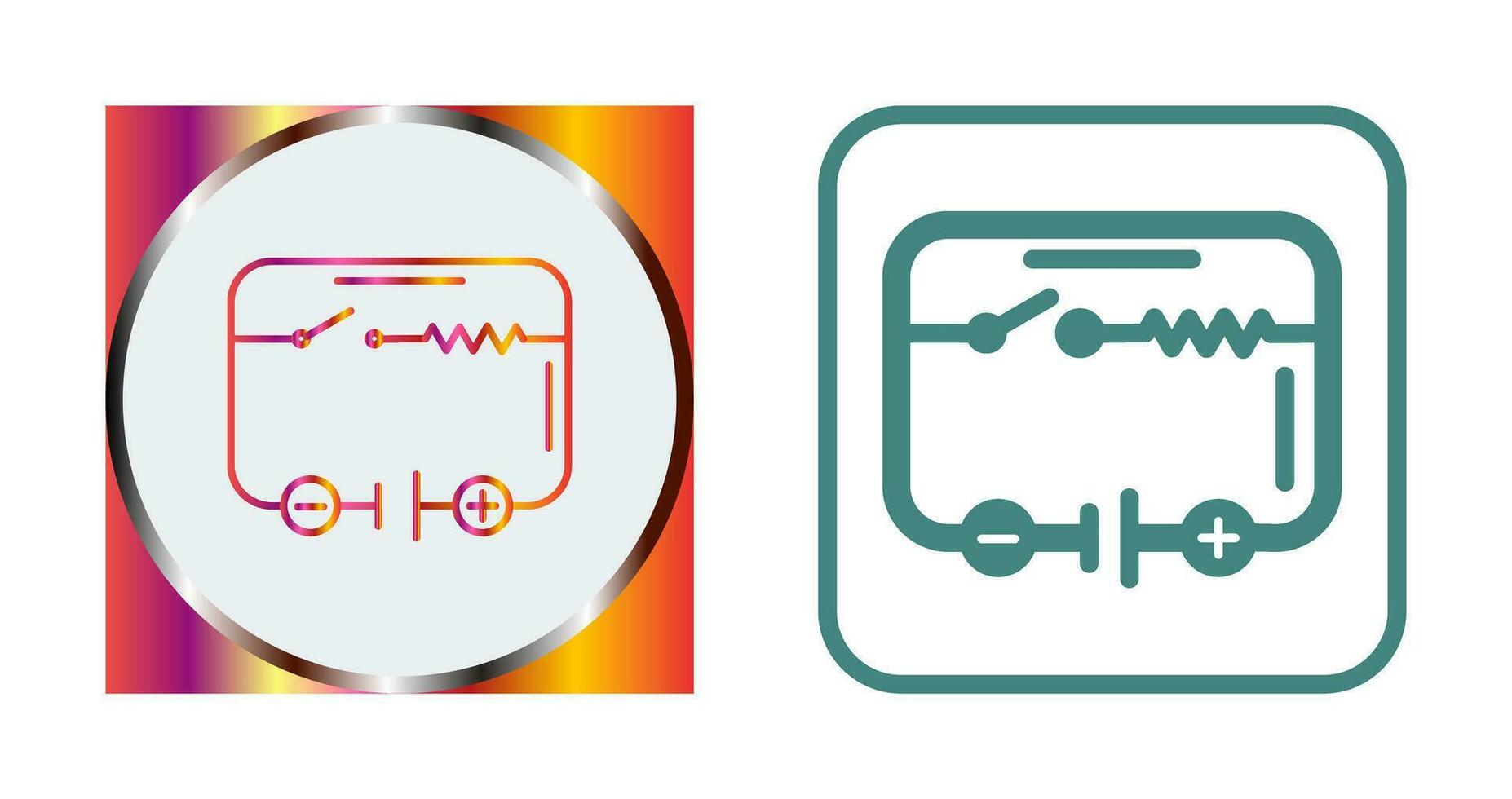 icono de vector de circuito eléctrico