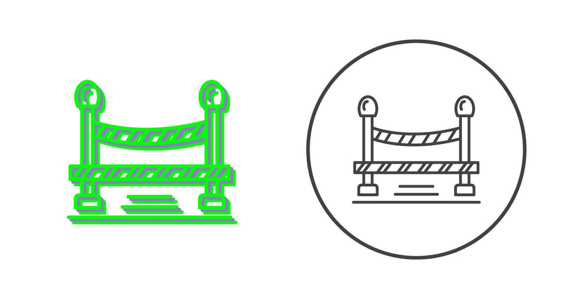 Do Not Cross Line Vector Icon