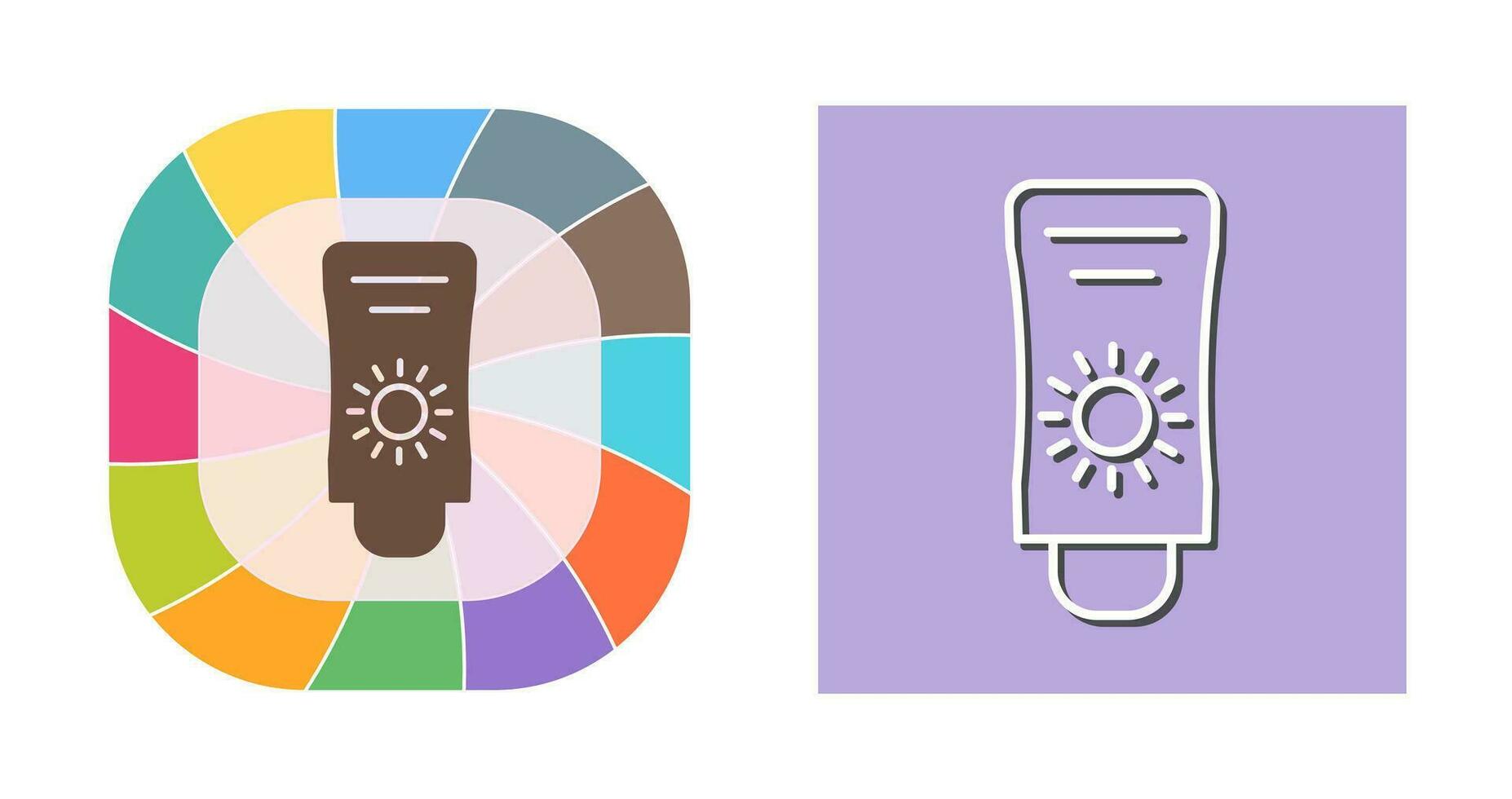 Sun Cream Vector Icon