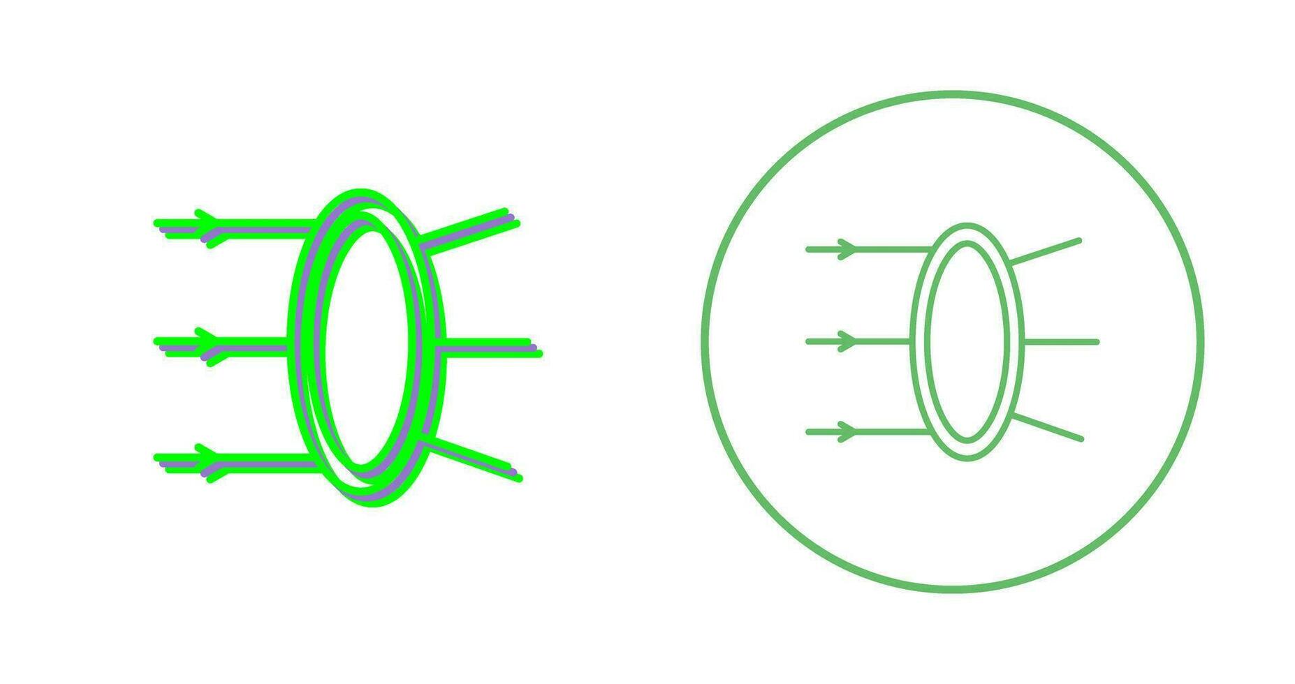 Refraction Vector Icon