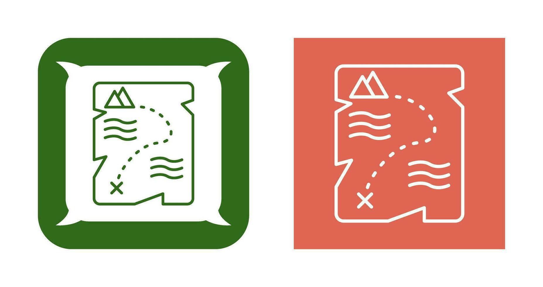 Treasure Map Vector Icon